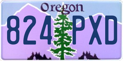 OR license plate 824PXD
