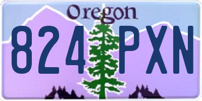 OR license plate 824PXN
