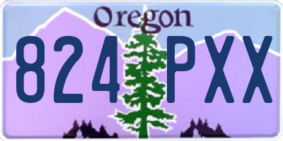 OR license plate 824PXX