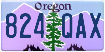OR license plate 824QAX