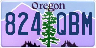 OR license plate 824QBM