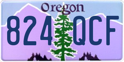 OR license plate 824QCF