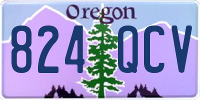 OR license plate 824QCV