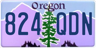 OR license plate 824QDN