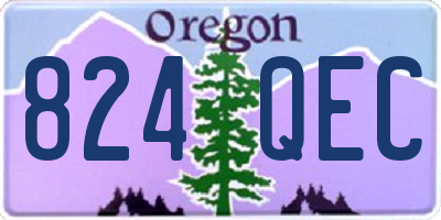 OR license plate 824QEC