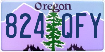 OR license plate 824QFY