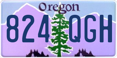 OR license plate 824QGH