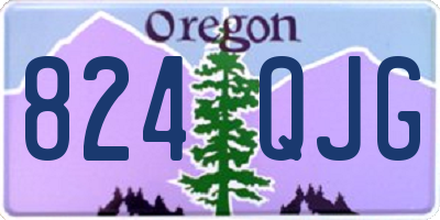 OR license plate 824QJG