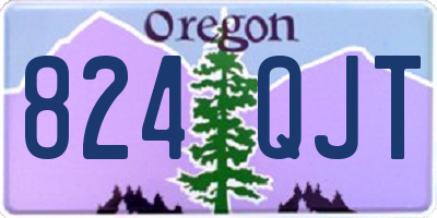 OR license plate 824QJT