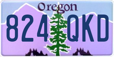 OR license plate 824QKD