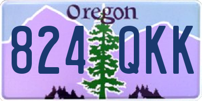 OR license plate 824QKK