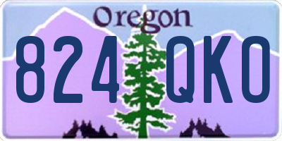 OR license plate 824QKO