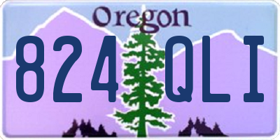 OR license plate 824QLI