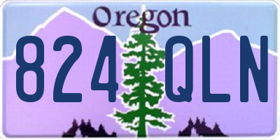 OR license plate 824QLN