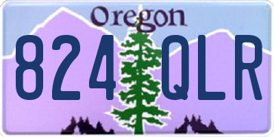 OR license plate 824QLR