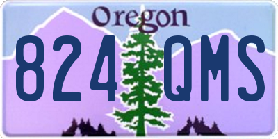 OR license plate 824QMS