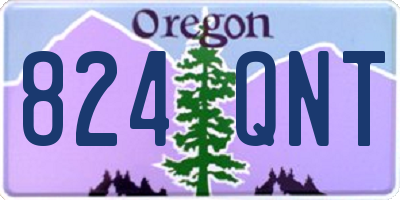 OR license plate 824QNT