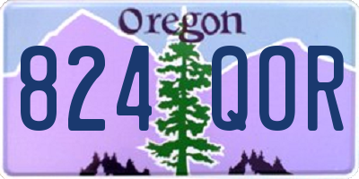 OR license plate 824QOR