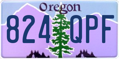 OR license plate 824QPF