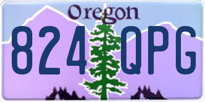 OR license plate 824QPG