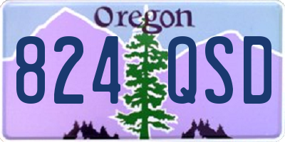 OR license plate 824QSD