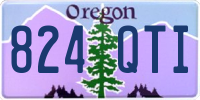 OR license plate 824QTI