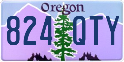 OR license plate 824QTY
