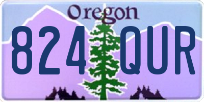 OR license plate 824QUR
