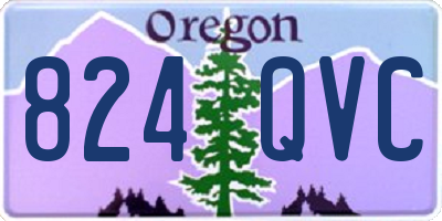 OR license plate 824QVC