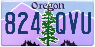 OR license plate 824QVU