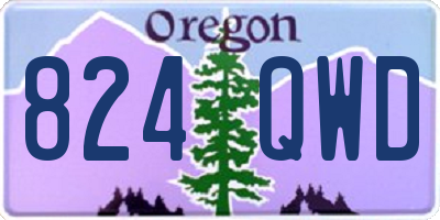 OR license plate 824QWD