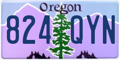 OR license plate 824QYN