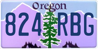 OR license plate 824RBG