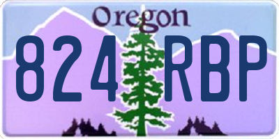 OR license plate 824RBP