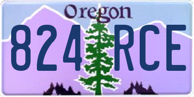 OR license plate 824RCE