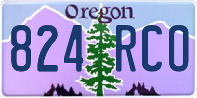 OR license plate 824RCO