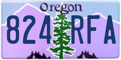 OR license plate 824RFA