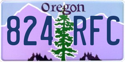 OR license plate 824RFC