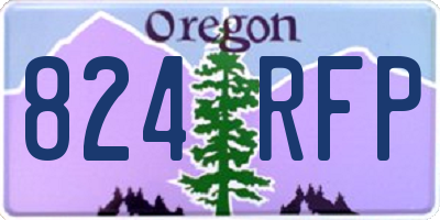 OR license plate 824RFP