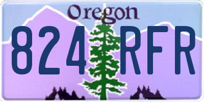 OR license plate 824RFR