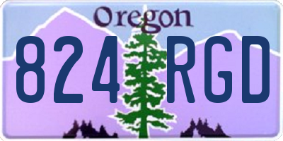 OR license plate 824RGD