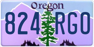OR license plate 824RGO
