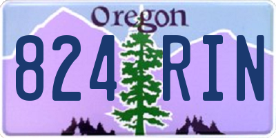 OR license plate 824RIN