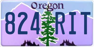 OR license plate 824RIT