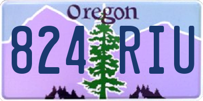 OR license plate 824RIU