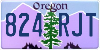 OR license plate 824RJT
