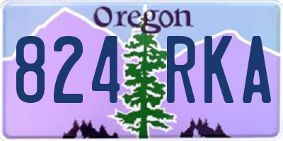 OR license plate 824RKA