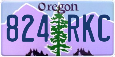 OR license plate 824RKC