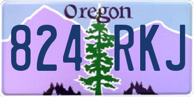 OR license plate 824RKJ