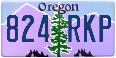 OR license plate 824RKP
